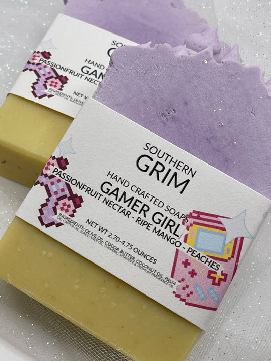 Gamer Girl Bar Soap | Passionfruit Nectar, Ripe Mango, & Peaches